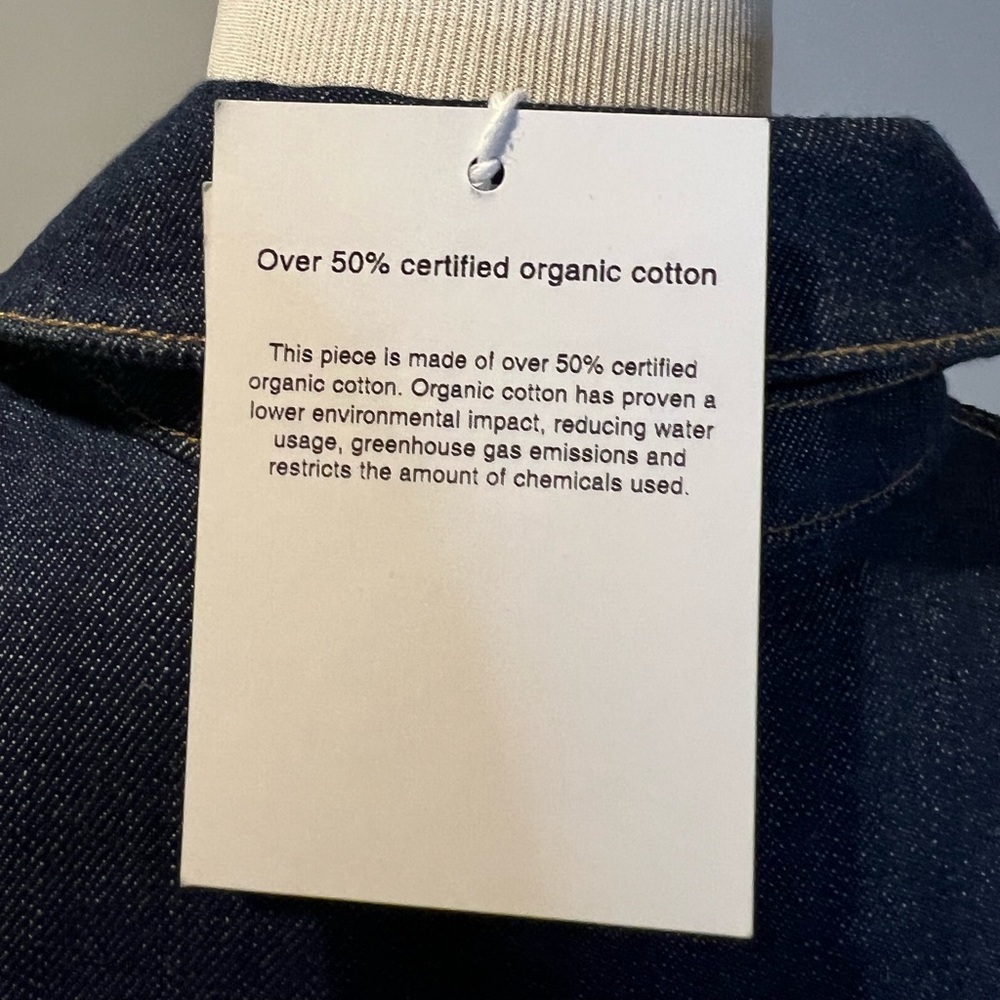 - NWT- GANNI - DENIM MIDI ROSE DRESS Size 2 - Picture 15 of 16